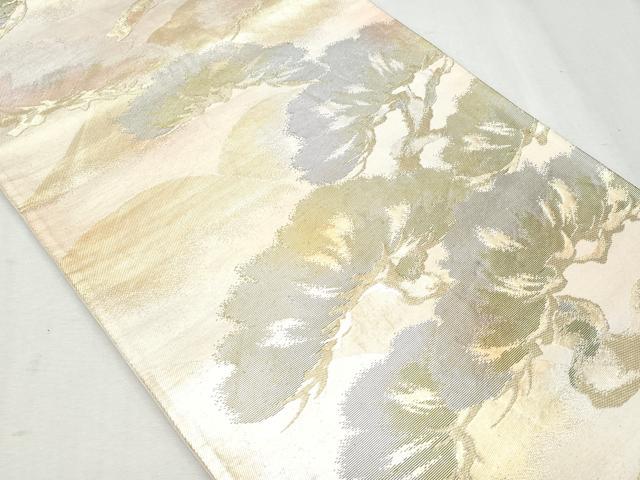 平和屋着物◎六通柄袋帯　松　金銀糸　正絹　逸品　CAAY7617fb