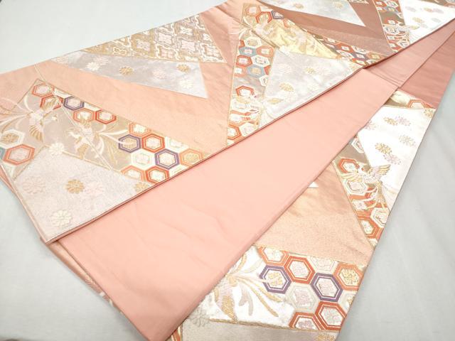 平和屋着物◎六通柄袋帯　唐織　鳳凰吉祥花文　金銀糸　正絹　逸品　CAAY7626fb