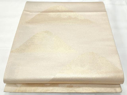 平和屋着物◎六通柄袋帯　遠山文　金糸　正絹　逸品　CAAY7856fb