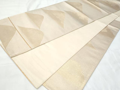平和屋着物◎六通柄袋帯　遠山文　金糸　正絹　逸品　CAAY7856fb