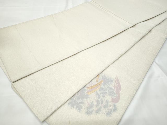 平和屋着物◎太鼓柄袋帯　綴れ　遠山風景樹林文　金銀糸　正絹　逸品　CAAY7861fb