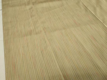 平和屋着物●上質なお召　縞　正絹　逸品　未使用　CAAY8045gh
