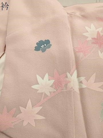 平和屋着物●訪問着　友禅　作家物　枝花文　暈し染め　正絹　逸品　CAAY8059gh