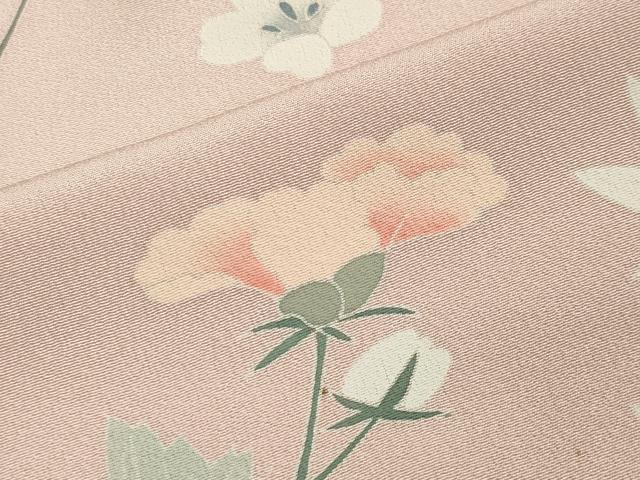 平和屋着物●訪問着　友禅　作家物　枝花文　暈し染め　正絹　逸品　CAAY8059gh