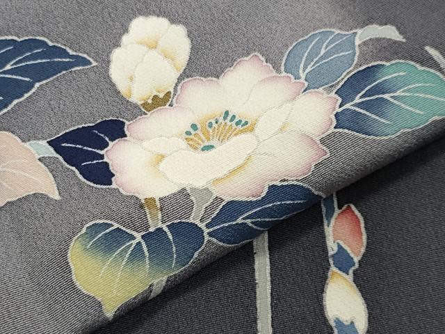 平和屋着物●訪問着 友禅 枝花文 暈し染め 正絹 逸品 未使用 CAAY8063gh