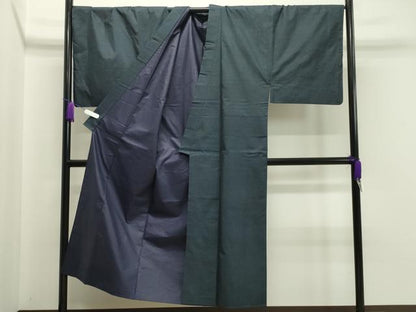 平和屋着物●男性　本場大島紬　アンサンブル　100亀甲　総詰め　正絹　逸品　CAAY8077gh