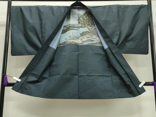 平和屋着物●男性　本場大島紬　アンサンブル　100亀甲　総詰め　正絹　逸品　CAAY8077gh