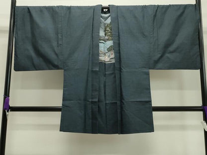 平和屋着物●男性　本場大島紬　アンサンブル　100亀甲　総詰め　正絹　逸品　CAAY8077gh