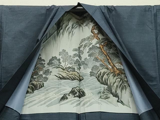 平和屋着物●男性 本場大島紬 アンサンブル 100亀甲 総詰め 正絹 逸品 CAAY8078gh