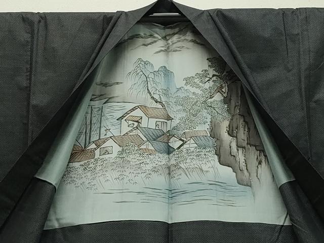 平和屋着物●男性　本場大島紬　アンサンブル　7マルキ　正絹　逸品　CAAY8079gh