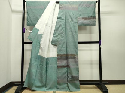 平和屋着物●訪問着　本場染大島紬　花鳥吉祥文　正絹　逸品　CAAY8081gh