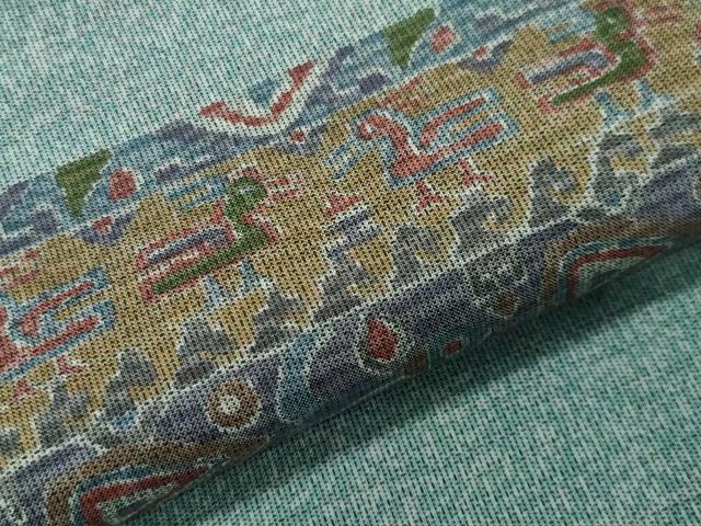 平和屋着物●訪問着　本場染大島紬　花鳥吉祥文　正絹　逸品　CAAY8081gh