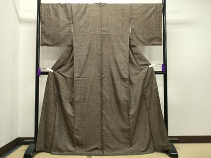 平和屋着物●本場大島紬 割込絣 正絹 逸品 CAAY8089gh