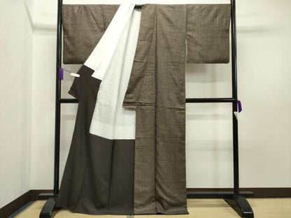 平和屋着物●本場大島紬 割込絣 正絹 逸品 CAAY8089gh