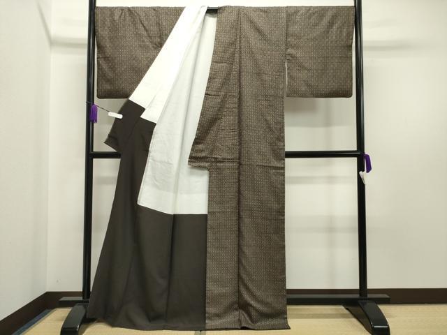 平和屋着物●本場大島紬 割込絣 正絹 逸品 CAAY8089gh