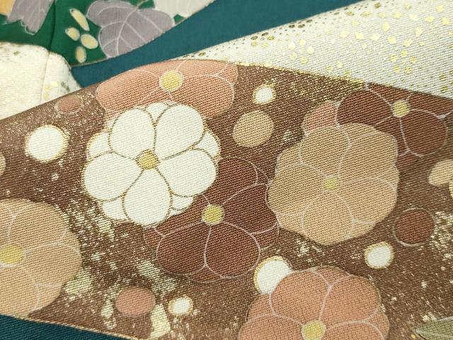 平和屋着物●訪問着　刺繍　梅松花文　金彩　正絹　逸品　CAAY8091gh