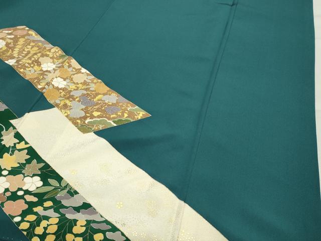 平和屋着物●訪問着　刺繍　梅松花文　金彩　正絹　逸品　CAAY8091gh