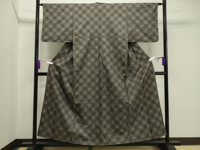 平和屋着物●本場大島紬 龍郷絣 正絹 逸品 CAAY8092gh