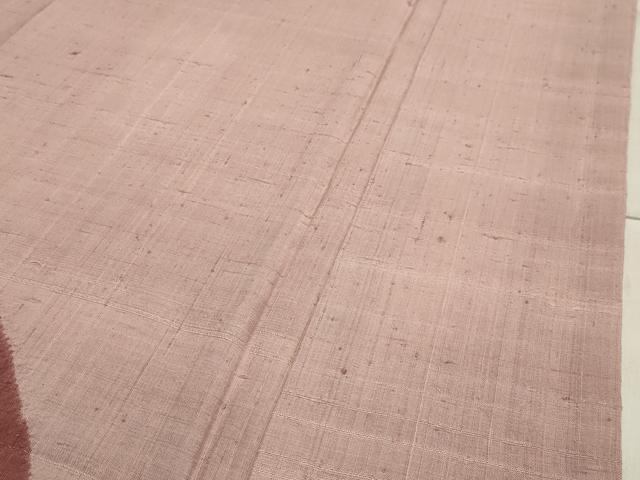 平和屋着物●訪問着 生紬地 絞り 菱花文 正絹 逸品 未使用 CAAY8101gh
