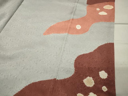 平和屋着物●訪問着 絞り 刺繍 雪輪花文 金彩 正絹 逸品 CAAY8126gh