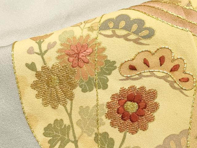 平和屋着物●豪華色留袖 駒刺繍 誰が袖 金彩 正絹 逸品 未使用 CAAY8128gh