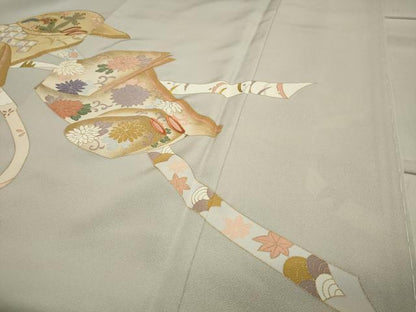 平和屋着物●豪華色留袖 駒刺繍 誰が袖 金彩 正絹 逸品 未使用 CAAY8128gh