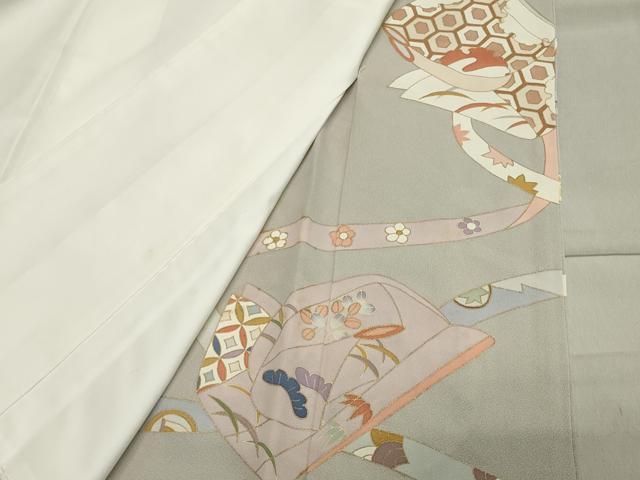 平和屋着物●豪華色留袖 駒刺繍 誰が袖 金彩 正絹 逸品 未使用 CAAY8128gh
