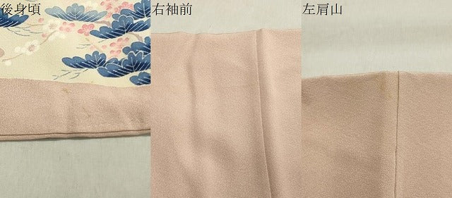 平和屋着物●本加賀友禅作家　大村洋子　色留袖　千鳥　浜松文　正絹　逸品　CAAY8131gh