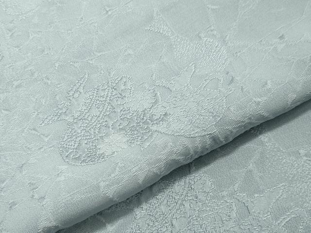 平和屋着物●上質な色無地 陶器花地紋 水色 正絹 逸品 未使用 CAAY8141gh