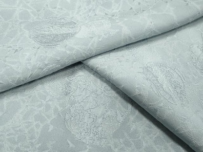 平和屋着物●上質な色無地 陶器花地紋 水色 正絹 逸品 未使用 CAAY8141gh
