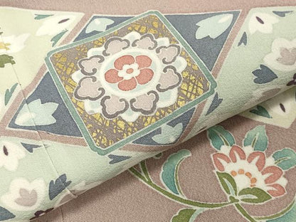 平和屋着物●豪華色留袖　作家物　駒刺繍　鳳凰花文　金彩　正絹　逸品　CAAY8145gh
