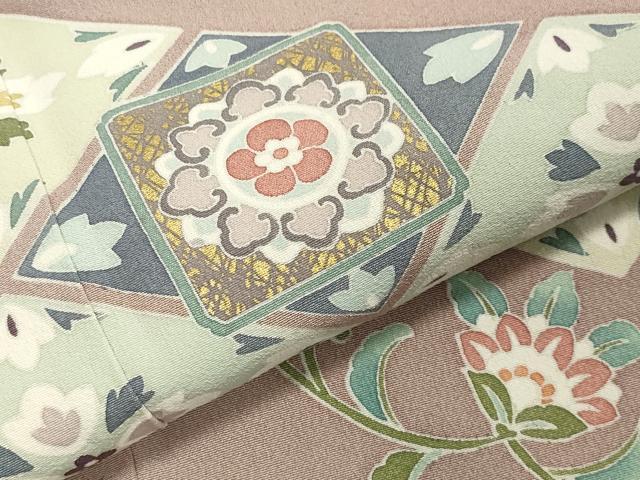 平和屋着物●豪華色留袖　作家物　駒刺繍　鳳凰花文　金彩　正絹　逸品　CAAY8145gh