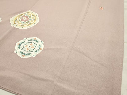 平和屋着物●豪華色留袖　作家物　駒刺繍　鳳凰花文　金彩　正絹　逸品　CAAY8145gh