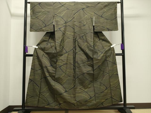 平和屋着物●本場大島紬 吉祥文 正絹 逸品 CAAY8159gh
