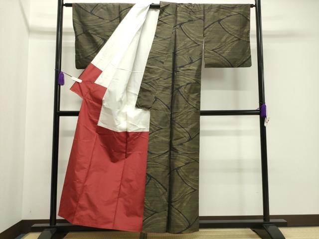 平和屋着物●本場大島紬 吉祥文 正絹 逸品 CAAY8159gh