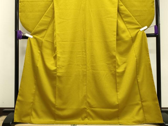 平和屋着物●小振袖　二尺袖　金色　洗える着物　CAAY8166gh