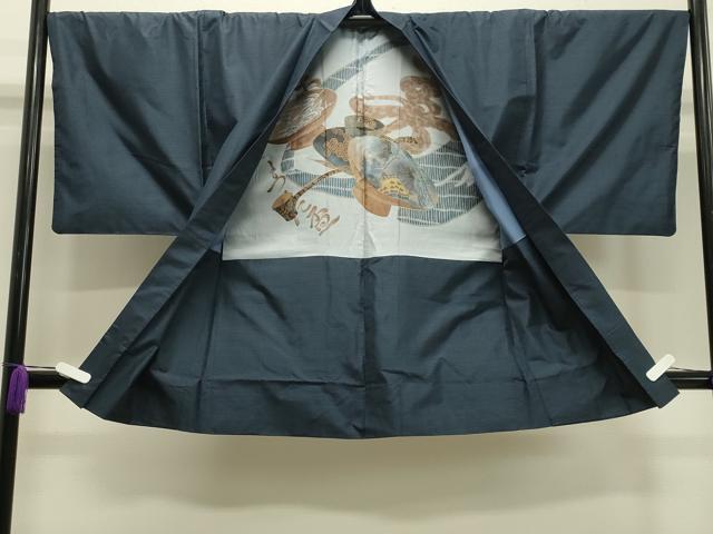 平和屋着物●男性 本場大島紬 アンサンブル 100亀甲 総詰め 正絹 逸品 CAAY8178gh