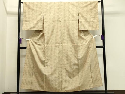 平和屋着物●上質な紬　間道　正絹　逸品　CAAY8186gh