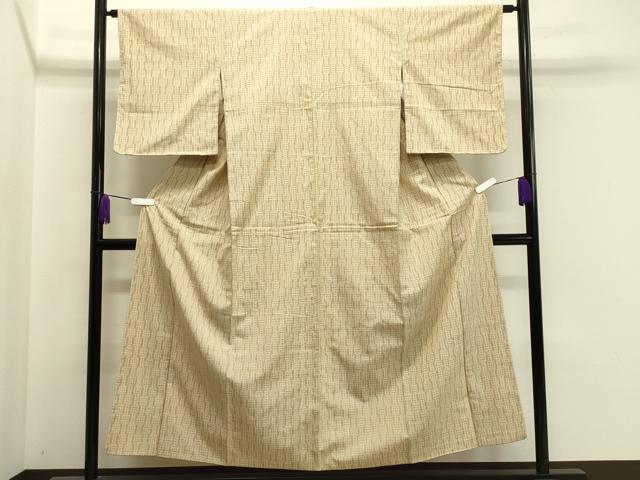 平和屋着物●上質な紬　間道　正絹　逸品　CAAY8186gh