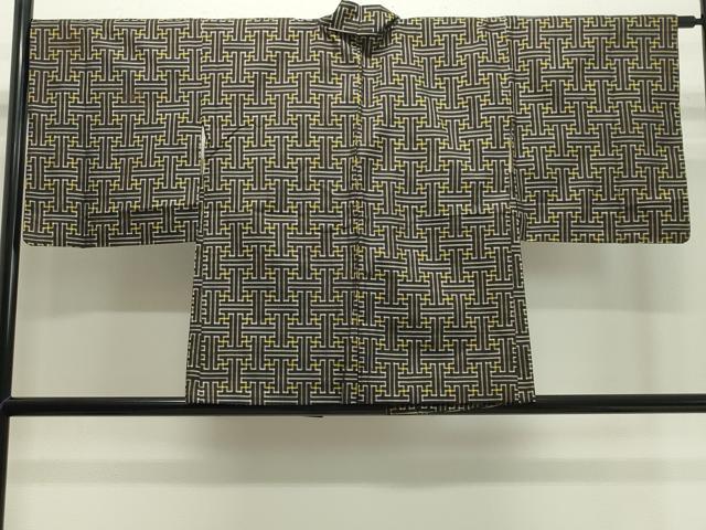 平和屋着物●本場大島紬 龍郷絣 秋名バラ アンサンブル 正絹 逸品 CAAY8217gh