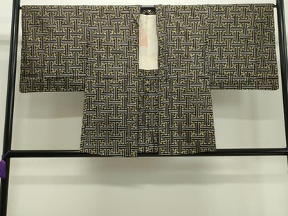 平和屋着物●本場大島紬 龍郷絣 秋名バラ アンサンブル 正絹 逸品 CAAY8217gh