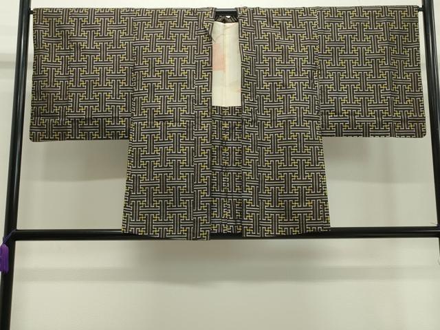 平和屋着物●本場大島紬 龍郷絣 秋名バラ アンサンブル 正絹 逸品 CAAY8217gh
