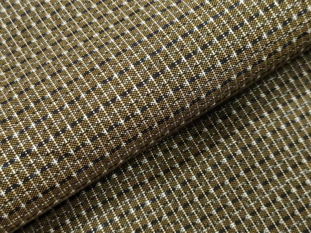 平和屋着物●男性　本場大島紬　アンサンブル　幾何学文　正絹　逸品　CAAY8221gh