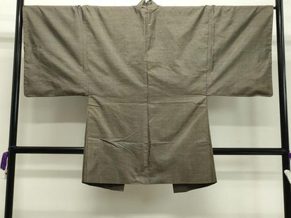 平和屋着物●男性　本場大島紬　アンサンブル　幾何学文　正絹　逸品　CAAY8221gh