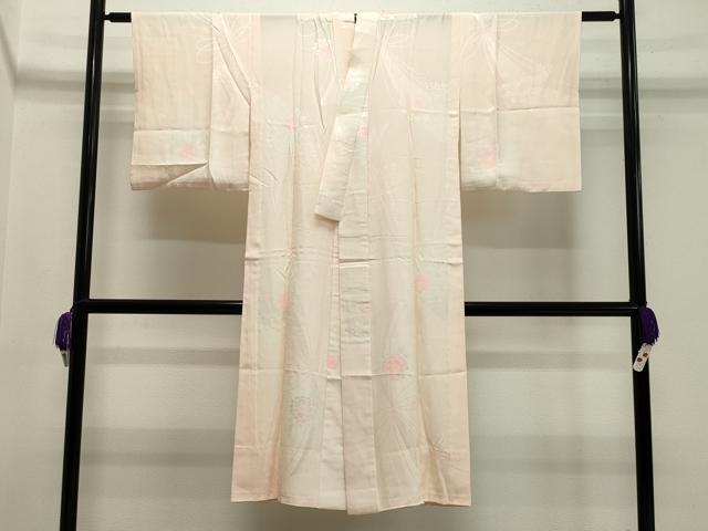 平和屋着物■長襦袢　無双仕立て　草花地紋　暈し染め　正絹　逸品　CAAY8257gh