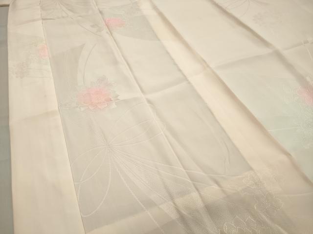 平和屋着物■長襦袢　無双仕立て　草花地紋　暈し染め　正絹　逸品　CAAY8257gh