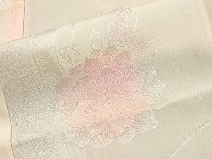 平和屋着物■長襦袢　無双仕立て　草花地紋　暈し染め　正絹　逸品　CAAY8257gh