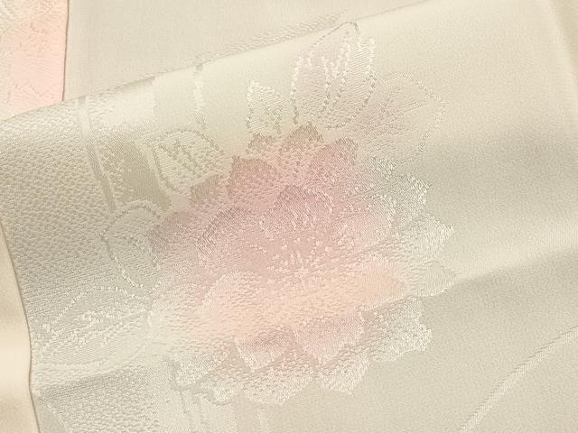 平和屋着物■長襦袢　無双仕立て　草花地紋　暈し染め　正絹　逸品　CAAY8257gh