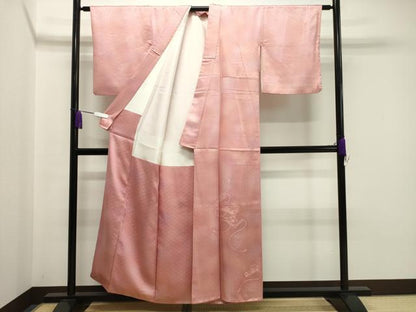 平和屋着物■色留訪問着　絵巻花地紋　暈し染め　正絹　逸品　CAAY8286gh