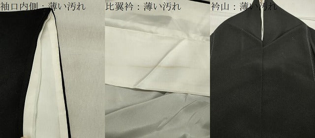 平和屋着物■豪華黒留袖　駒刺繍　風景文　金彩　正絹　逸品　CAAY8302gh